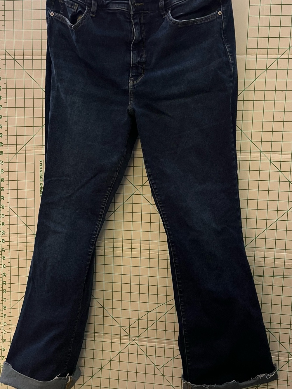 Wonderly Dark Indigo Flare Jeans